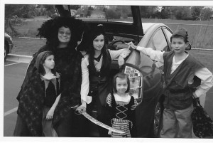 Trunk or Treat a few years ago. My favorite time of the year!!
